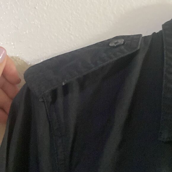 NWT American Living Womens Button Up Military-Style Black Utility Dress - Picture 5 of 9